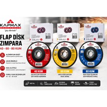 Kapmax Flap Disk Zımpara 10 Adet