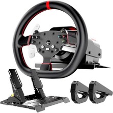 Trendexa V10 Ultra Direct Drive Racing Wheel & Pedals, 3.2nm Force Feedback, 10,6 '', 4 Kürek Değiştirici, Hall Etkisi 2 Pedallı Set - Xbox Series X, S, Xbox One, Ps4 ve Pc Için Oyun Direksiyonu