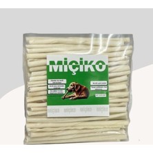 Trendexa Puppy Beyaz Ince Burgu Çubuk Ödül ve Çiğneme Kemiği 75'li