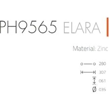 Trendexa System 9565 Çekme Kolu Saten Renk 28 cm Tek Ebat PPH9565 0280 Nb