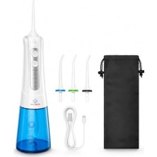 Trendexa YXY-801 Şarjlı Ağız Duşu ve Oral Irrigatör; 300 ml Su Haznesi, 4 Modlu Diş Arası Temizleme Cihazı, Ipx7 Su Geçirmez, 4 Başlık, USB Şarjlı, Taşınabilir