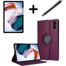 Trendexa Huawei Matepad 11.5/air 11.5 Inç Papermate 2023 ile Uyumlu Dönen Tablet Kılıfı Ekran Koruyucu+Kalem Mor