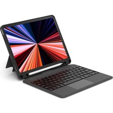 Trendexa Apple iPad Air 13 M3/m2 2025-2024 ile Uyumlu Mag Touch Klavyeli Standlı Kılıf Model (A3268-A3269) (A2898-A2899)