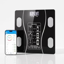 Trendexa Akıllı Bluetooth Tartı | Vücut Analizli Dijital Baskül; 180 Kg, LCD Ekran, Mobil Uyumlu