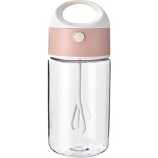 Trendexa 380 ml Protein Shaker; Blender Pilli, Taşınabilir Mikser Bardağı, (Pembe)