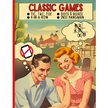 Trendexa Klasik Oyunlar: Tic Tac Toe, Dots & Boxes, Hangman, 4-In-A-Row, Iki Oyunculu