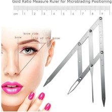 Trendexa Microblading Kaş Ölçüm Cetveli, Kalıcı Makyaj Altın Oran Pergeli 275