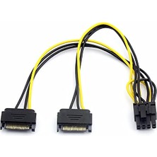 Trendexa 4327 2x Sata To 8 Pin (6+2) Pci-E Express Güç Molex Power Kablosu Çevirici Dönüştürücü