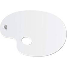 Trendexa 20X30 cm Beyaz Oval Plastik Palet