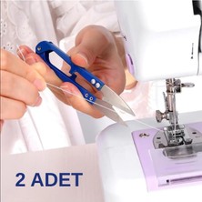 Trendexa 2 Adet Iplik Temizleme Makası Çıtçıt Makas Olta Misina Kesme Makası Hobi Makası