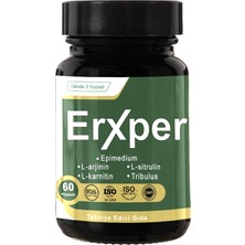 Erxper 60 Kapsül –l-Karnitin,l-Arjinin, Epimediyum& Tribulusiçerikli Erkeküreme Sağlığı& Spermkalite Takviyesi