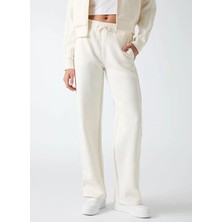Guess Ekru Kadın Regular Fit Baskılı Eşofman Altı V6YB10K4295-FW0T
