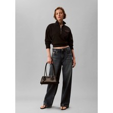 Calvin Klein Jeans Siyah Kadın Sweatshirt LV047H239GUB1