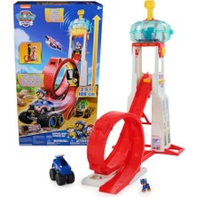 Trendexa Rescue Wheels Superloop Tower, Fırlatma Rampalı ve Takla Yollu, Işık ve Ses Efektli, Chase Canavar Kamyon ve Figür Dahil, 3 Yaşından Büyük Çocuklar Için Oyuncak