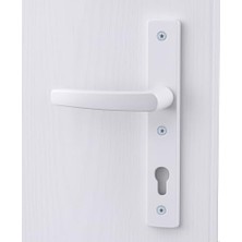 Trendexa Pvc 1 Takım, Balkon Banyo Tuvalet, Kilitsiz Kol, Kapı Kolu Beyaz, Wc Plastik Kulp