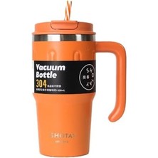 Trendexa Seyahat ve Outdoor Için Turuncu Termos Bardak 650 ml
