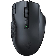 Trendexa Naga V2 Hyperspeed Ergonomik Kablosuz Mmo Oyun Faresi, 19 Programlanabilir Düğme, Hyperspeed Kablosuz 2,4 Ghz, Bluetooth, 250 Saate Kadar, Focus Pro 30K Optik Sensör, Siyah
