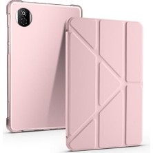 Trendexa Honor Pad X7 8.7 Uyumlu Rose Gold Kılıf; Kalem Bölmesi ve Standlı Tri-Folding Yapı