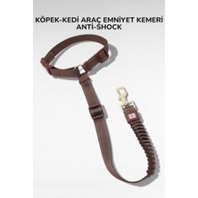 Trendexa Kahverengi Tek Ebat Kedi ve Köpek Araç Emniyet Kemeri