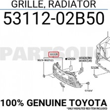 Maher Toyota Corolla 2019-2024 Tampon Panjuru Ön (Çeki Kapağı Dahil) (Oem NO:5311202B50)