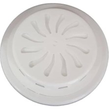 Trendexa Cam Menfez Beyaz Ø18 Cm, Aç-Kapa Özellikli, Ayarlı Doğalgaz Havalandırma Menfezi, Şeffaf Panel, Soğuk Hava Engelleyici