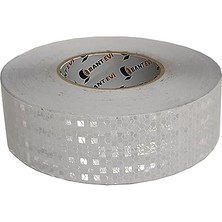 Trendexa Reflektif Bant Beyaz 5CMX5MT Reflektör Bant Beyaz Ikaz Bandı (5 cm x 5m)
