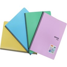 Mynote 96 Yaprak A4 Çizgili Defter Spiralli Pp Kapak