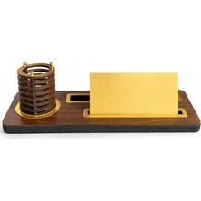 Asyaon Platinum Ahşap Masa Isimliği 33X11CM Baskısız