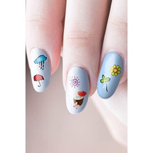 Trendexa Mevsimler Tırnak Dövmesi, Tırnak Tattoo, Nail Art, Tırnak Sticker