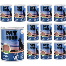 Trendexa Yetişkin Köpek Somonlu Pate 400 G x 12 Adet
