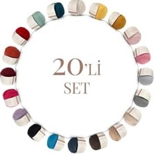 Trendexa Premium 20 Adet 50 G Baby Soft Cotton Amigurumi ve Punch Ipi SET21