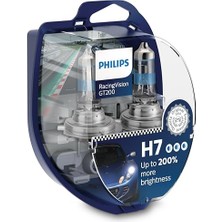 Trendexa Racingvision GT200 H7 Far Ampulü, +200%, Çift Set