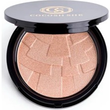Trendexa Pearl Shine Aydınlatıcı Highlighter Altın Bronz, Inci Tozu, Yüksek Pigmentasyon, Yumuşak Doku