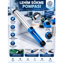 Lehim Sökme Pompası Alüminyum Gövde Isıya Dayanıklı Silikon Uçlu Tek Tuşlu Lehim Emici