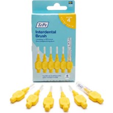 Trendexa Interdental Fırça Orijinal; Diş Temizliği Için Yumuşak Diş Fırçası, 6'lı Paket, 0,7 Mm, Orta Boşluklar, Sarı, Boyut 4