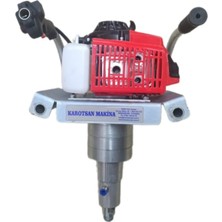 Karotsan Profesyonel Benzinli Karot ve El Sondaj Makinası 5,5 Hp Redektörlü 5 Metre Set Susturucu Hediyeli