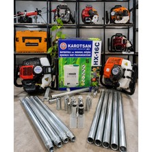 Karotsan Karot Benzinli El Sondaj Makinesi Şanzıman Garantili Kısa Şanzıman 3.5hp 10 Mt. Set Boru Garantili