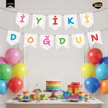 Vipfoni Iyi Ki Doğdun Harf Afiş - Neon Beyaz