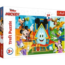 Trendexa 14351 24 Büyük Parça Yapboz, Renkli Disney Masal Karakterleri Mickey Mouse ve Arkadaşları, 3 Yaşından Büyük Çocuklar Için