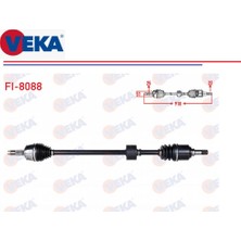 Komple Aks Sağ Fiat Egea Bravo 2 Linea Fiorino Panda 1,4 918MM. 55182803 Veka FI-8088