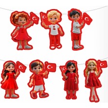 Vipfoni Milli Bayramlar Süslemesi - Bayraklı Çocuklar