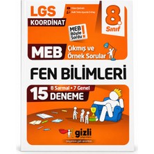 Gizli Yayınları 8. Sınıf Lgs Koordinat Fen Bilimleri 15 Deneme Meb Çıkmış ve Örnek Sorular Video Çözümlü