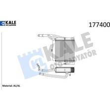Kalorifer Radyatörü Focus-Tourneo Connect 1.6 16V-1.8 16V-1.8 Tdı 207X196X27 2 Sıra Alb Kale Radyatör 1062254/ XS4H18476AB