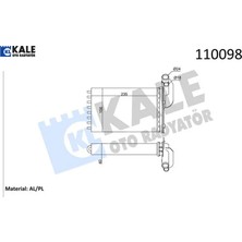 Kalorifer Radyatörü Mgn I-Clıo I-R19 234×157X42 2 Sıra Al Pl Sistem Kale Radyatör 7701204680/ 7701033457