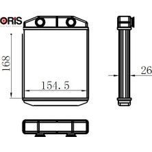 Oris Kalorifer Radyatörü Brazing Clıo Iv Denso Tıp 168X155X26 Orıs 271151577R