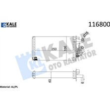 Kalorifer Radyatörü Tmpr 1.6-2.0 Musluksuz 2 Sıra Al Pl Sistem Kale Radyatör 40572017