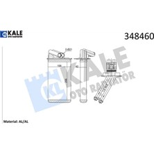 Kalorifer Radyatörü Laguna I 1.8ı-1.9 Dcı-2.0ı 94-> Kale Radyatör 7701038542