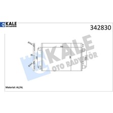 Klima Kondenseri Mgn 99 Scenıc 01-03 Logan 07 1.5dcı-1.4 16V-1.6 16V-1.9DCI-2.0 16V Al-Al Kale Radyatör 8200182361