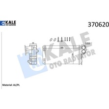 Kalorifer Radyatörü C3 02> P206 99> P307 00> Xsara 00>12 245×137X35 Mekanik Kale Radyatör 6448.Q2/ 6448.L0