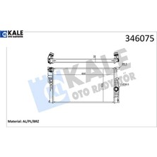 Motor Su Radyatoru N13 N47 B37 B47 F20 F21 F22 F23 F30 F31 F34 F35 F32 F33 F36 Kale Radyatör 17117600511